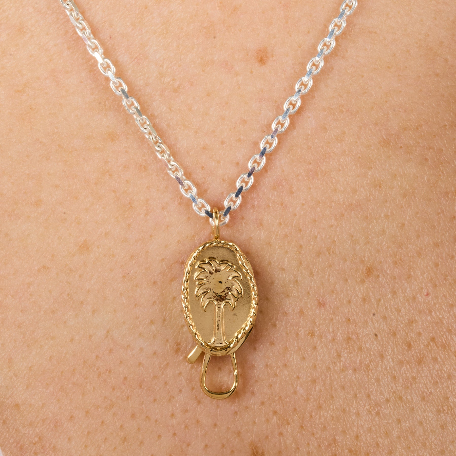 Collier en or jaune et argent - Or jaune & Argent