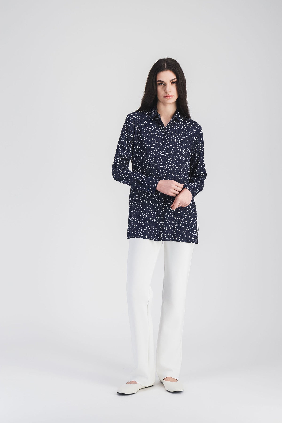 Chemise cintree - Marine