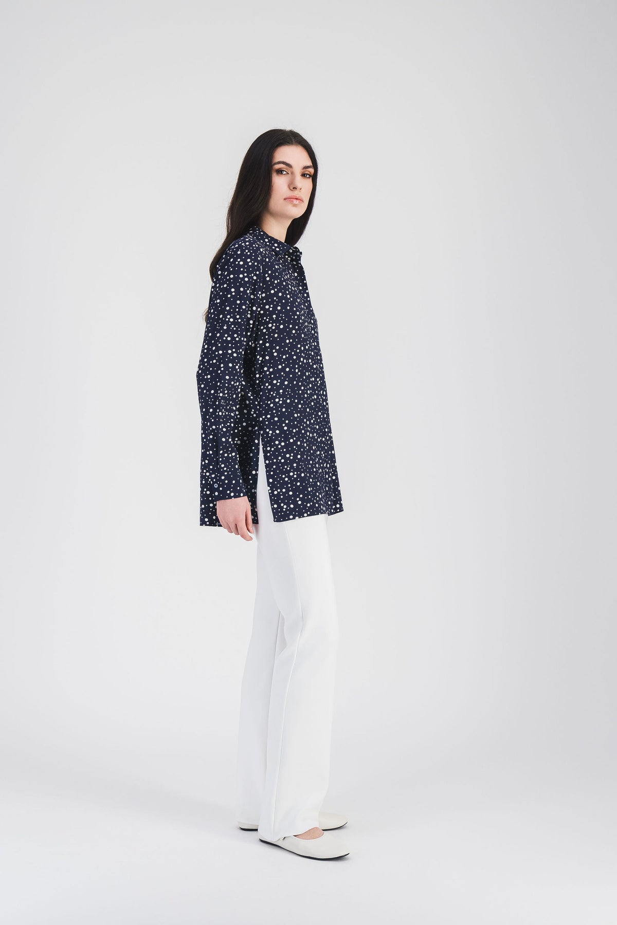 Chemise cintree - Marine