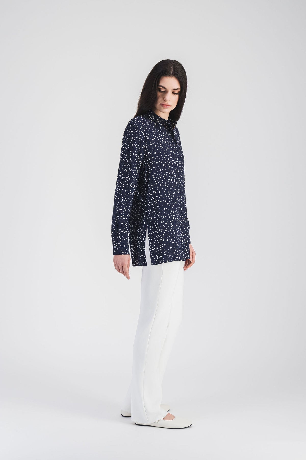 Chemise cintree - Marine