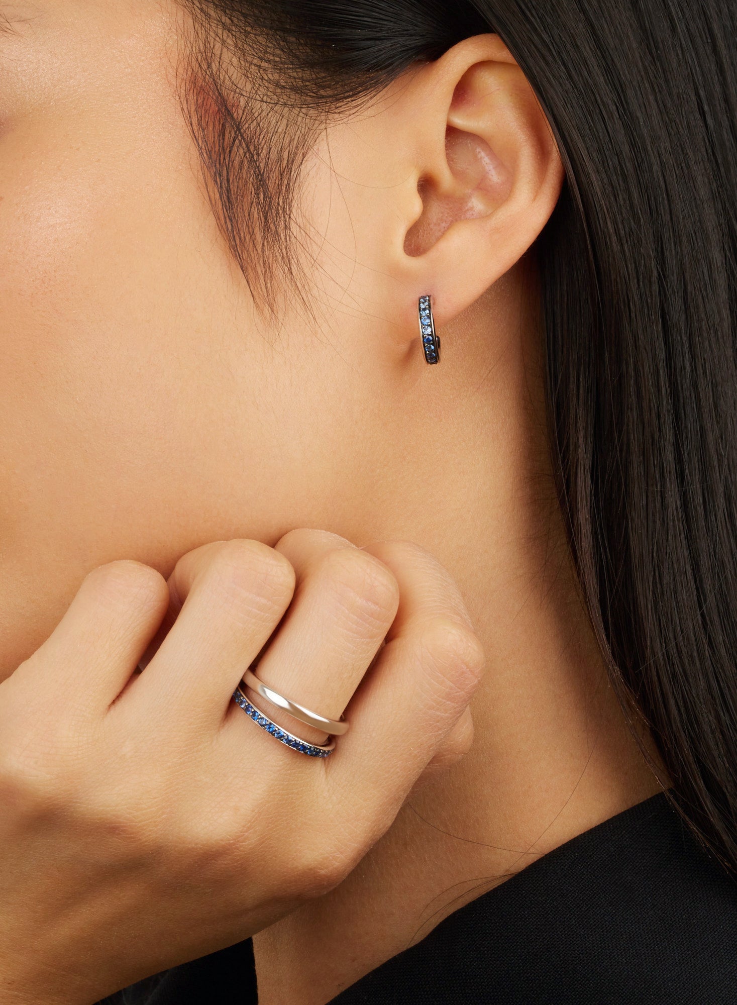 Bague Together en Or blanc 18K & Saphir