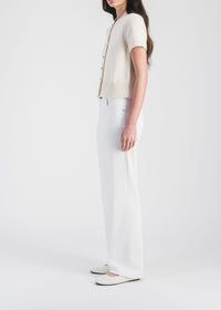 Short-sleeved cardigan - Off-white