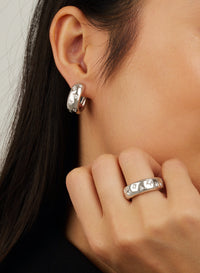 Bague Iconica en Or blanc 18K & Diamant