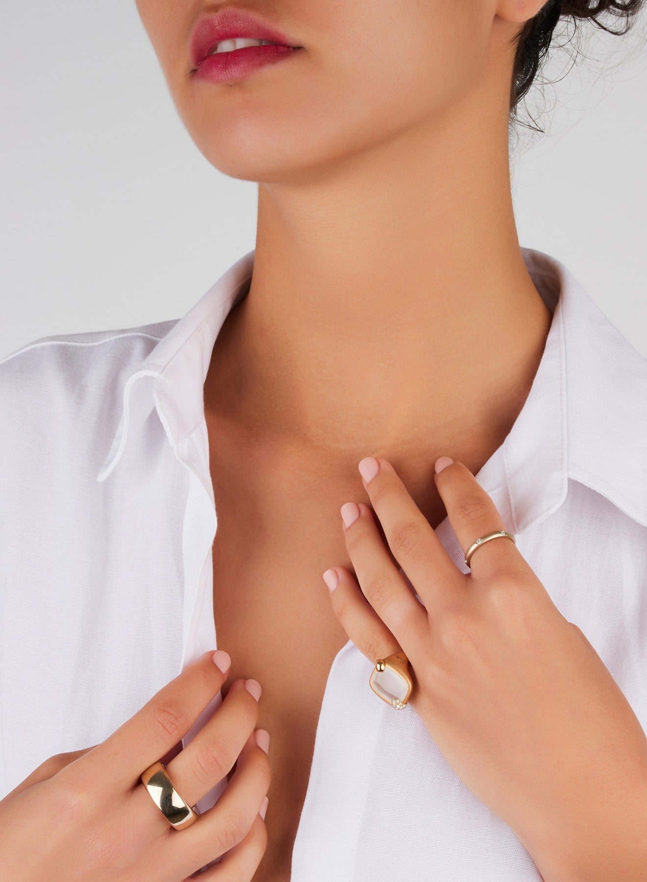 Bague Lucciole en Or blanc 18K & Saphir bleu