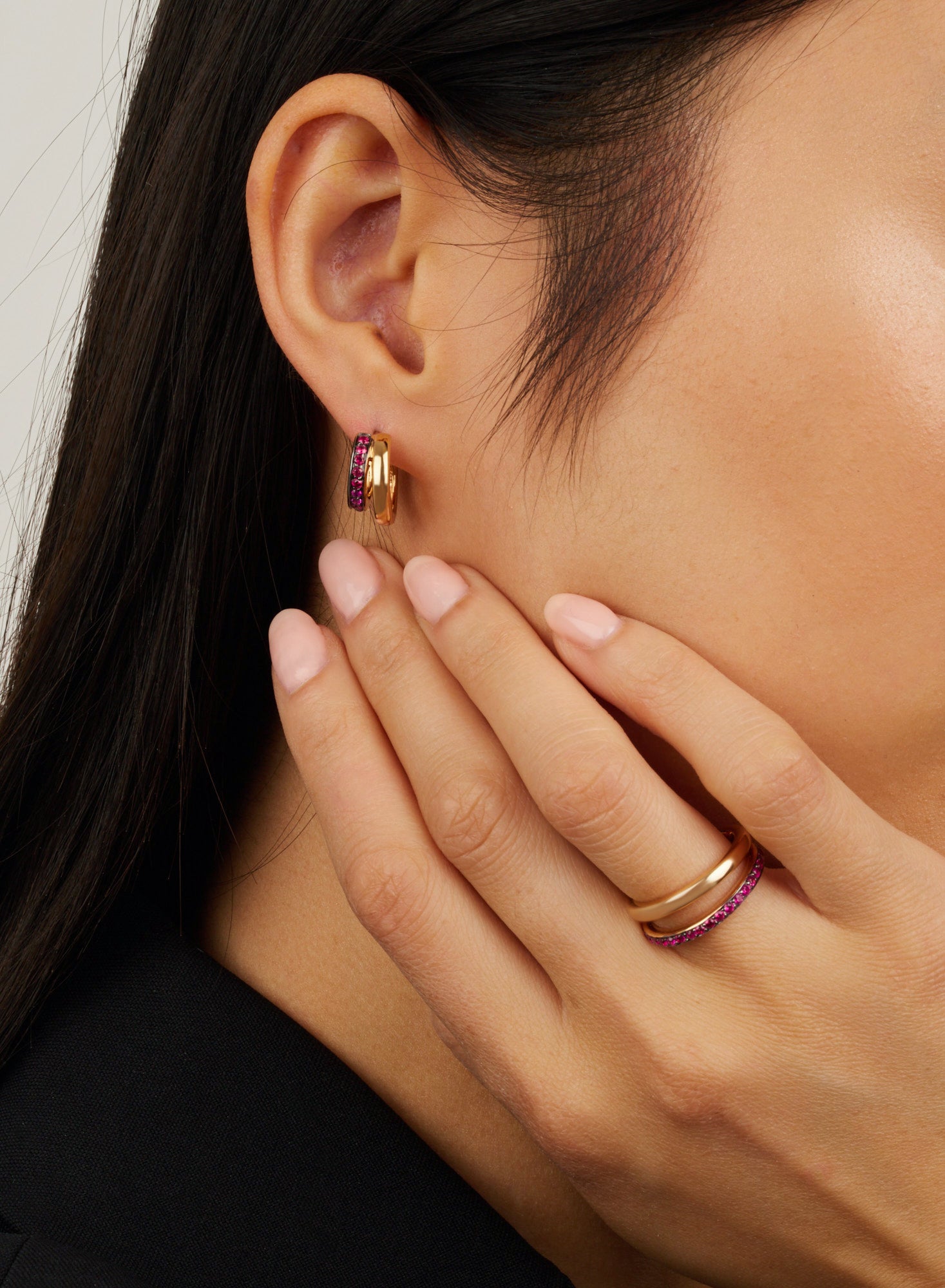 Bague Together en Or rose 18K & Rubis