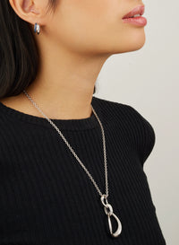 Créoles Together en Or blanc 18K & Saphir