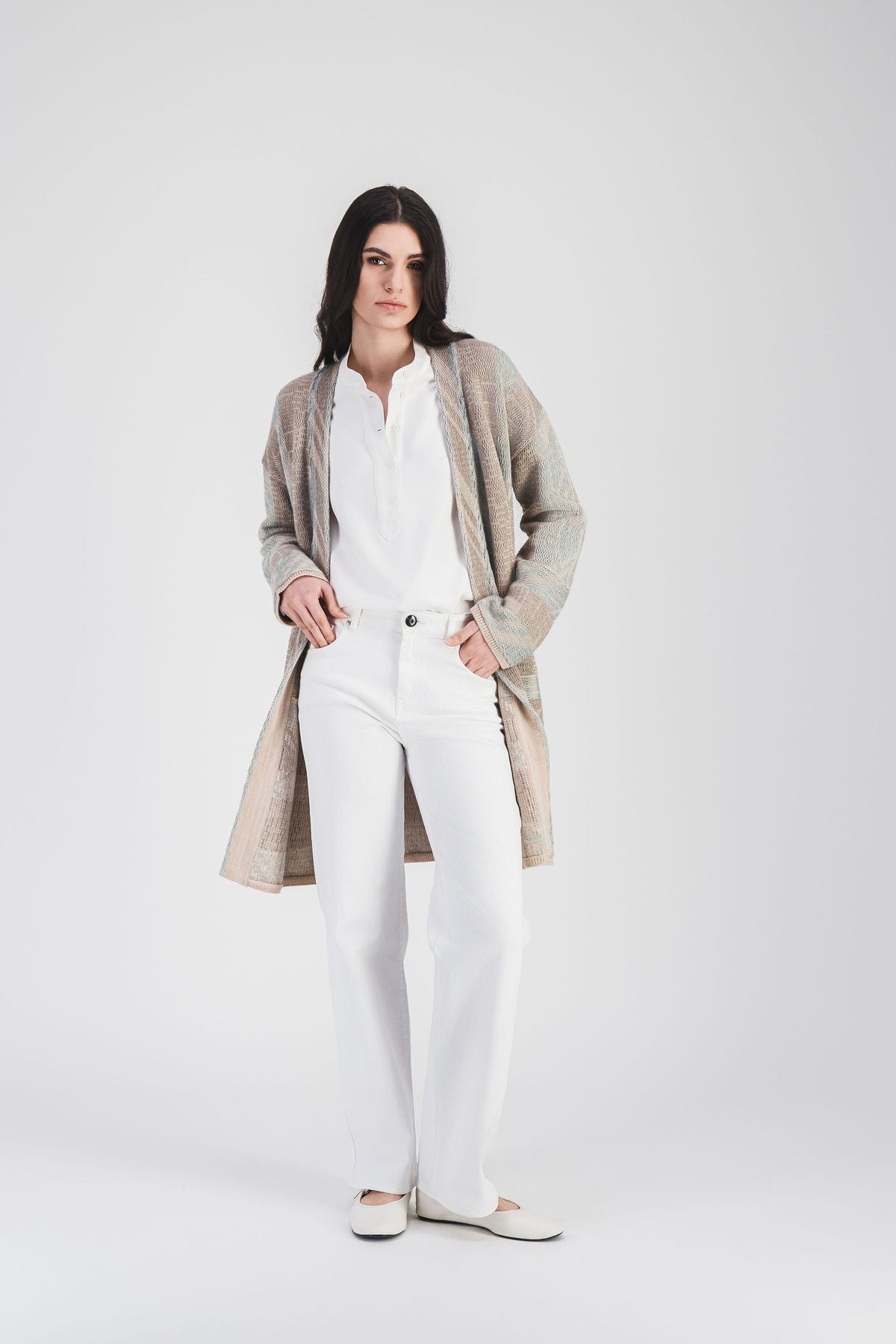 Manteau kimono - Beige Clair