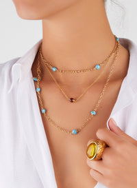 Collier Catene Tango en Or rose 18K & Diamant