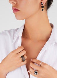 Bague Capri Ceramica en Or blanc 18K & Diamant et Céramique