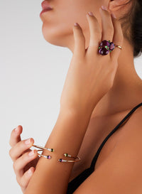 M'ama non M'ama bracelet in 18K pink gold & Amethyst & Diamond