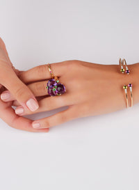 Bague Lucciole en Or jaune 18K & Diamant