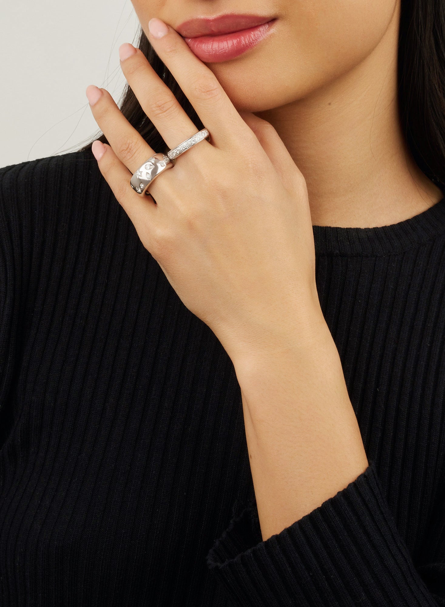 Bague Iconica en Or blanc 18K & Diamant