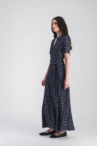 Robe chemise cintree - Marine