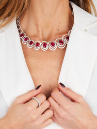 1qty DJV / QTY DISPO : 2-QTY VENDUES : 1-ST : 50% PRIX DJV : 250€ // Argent Rhodié Alliance en argent rhodié sertie de Burmalite™ blanche taille ovale /// RECO : 228€