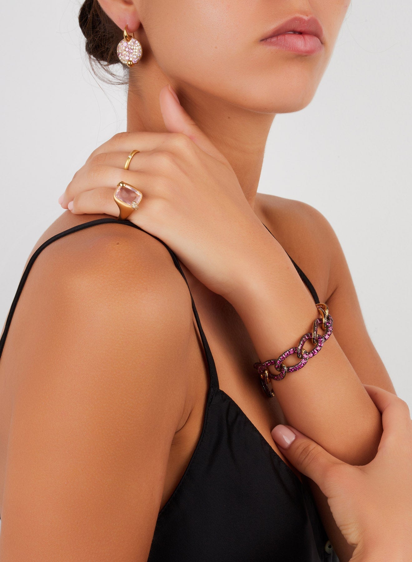 Bague Lucciole en Or blanc 18K & Saphir bleu