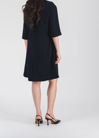 Robe courte esprit surchemise - Marine