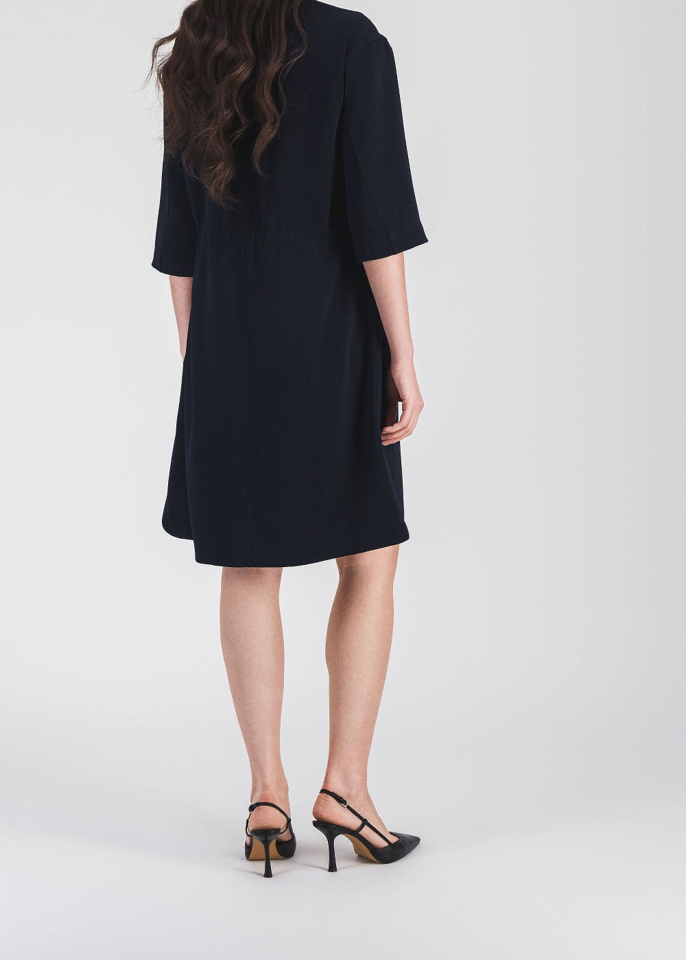 Robe courte esprit surchemise - Marine