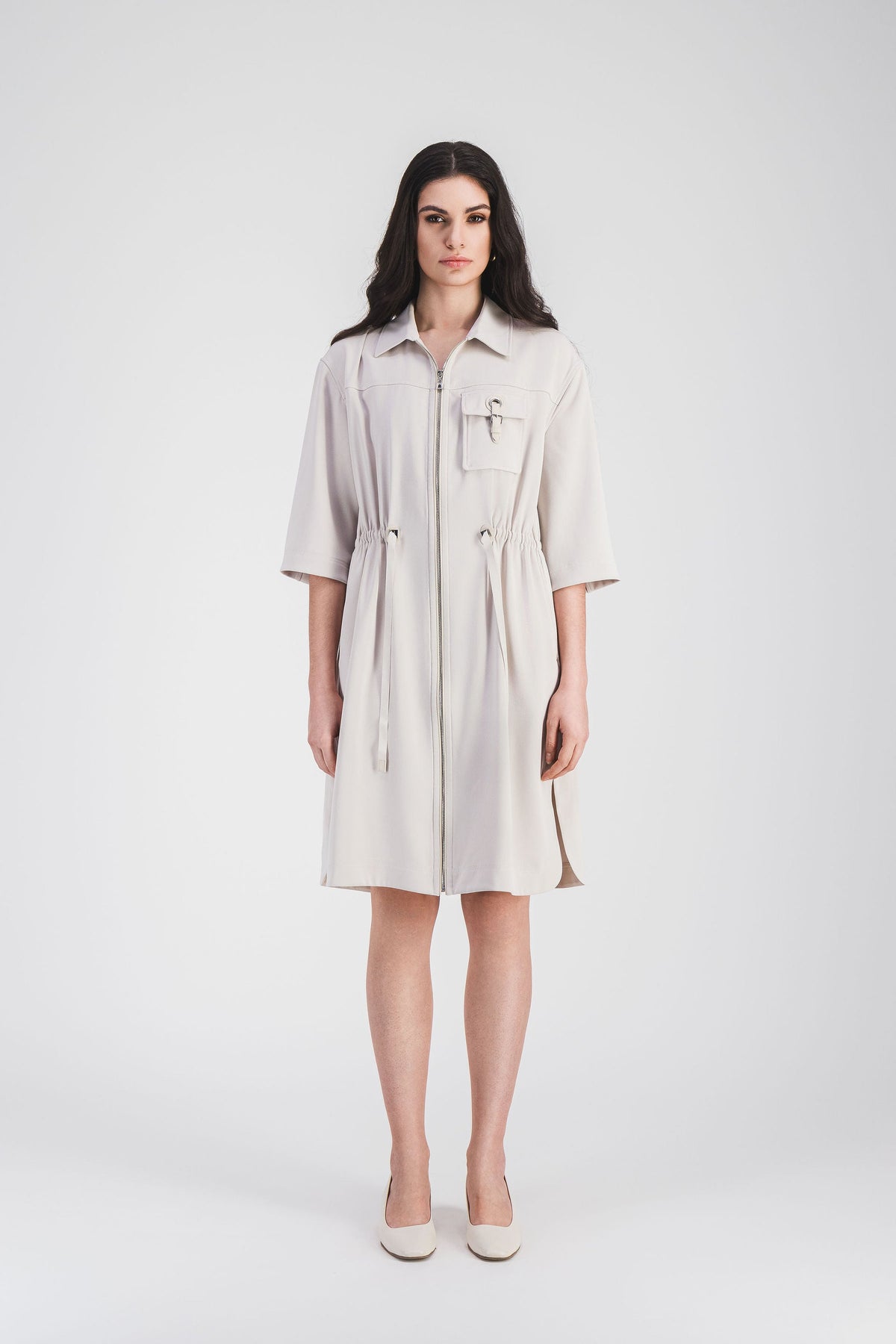 Robe courte style surchemise - Beton
