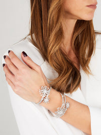 3qty DJV / QTY DISPO : 4-QTY VENDUES : 0-ST : 0% PRIX DJV : 795€ // Argent Rhodié Bracelet Florilège en argent rhodié 925/1000 /// RECO : 864€