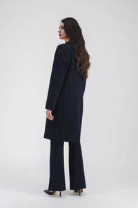 Manteau structure longueur mi - Marine