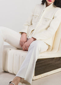 Officer’s collar jacket - Off-white