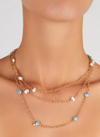 Capri Ceramica necklace in 18K pink gold & ceramic