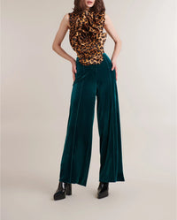 Top Berengaria en soie - Black