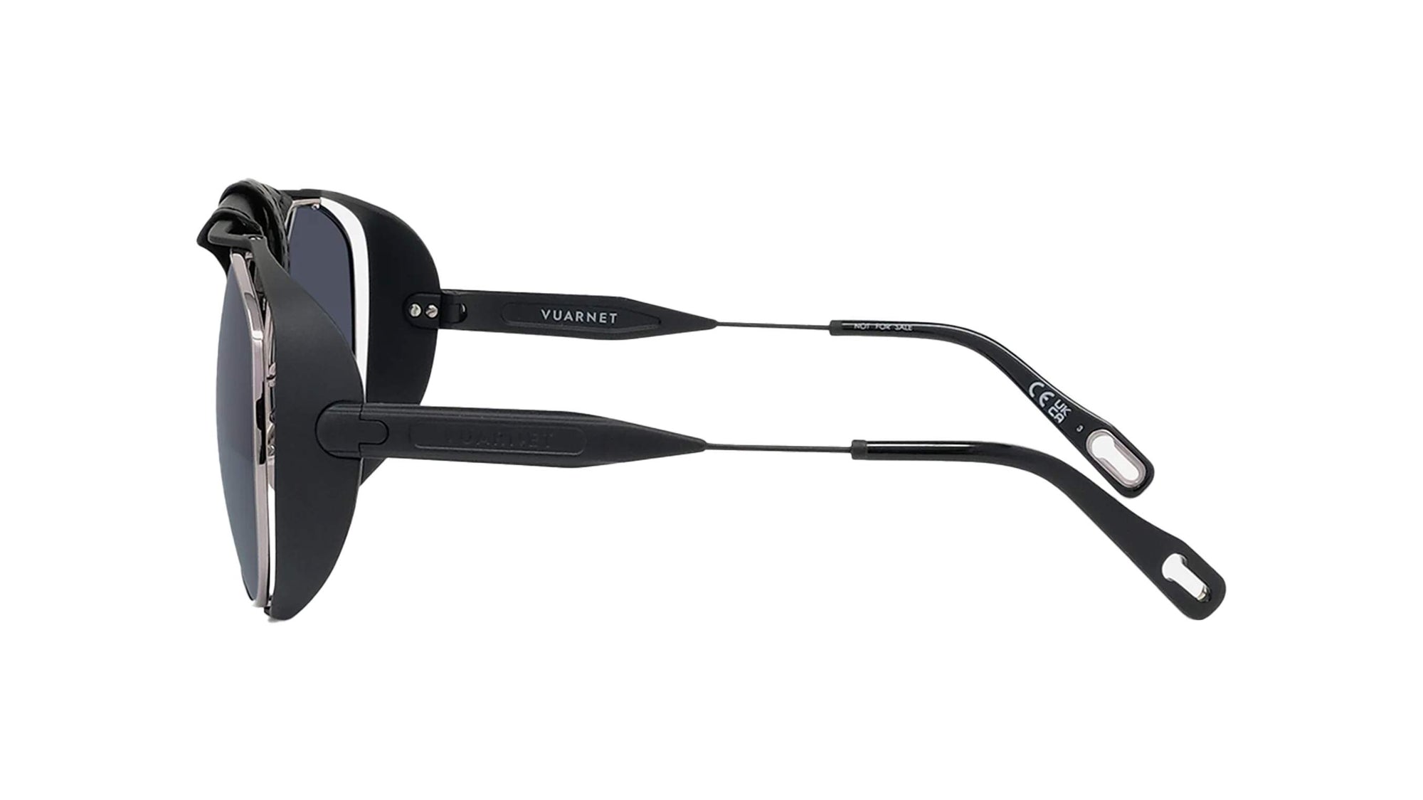 Lunettes de soleil Arctic 01 - Matte Black & Blue Mirror