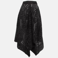 Jupe en broderie anglaise - Black