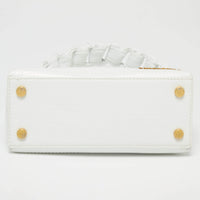Petit Sac Nœud en cuir - White