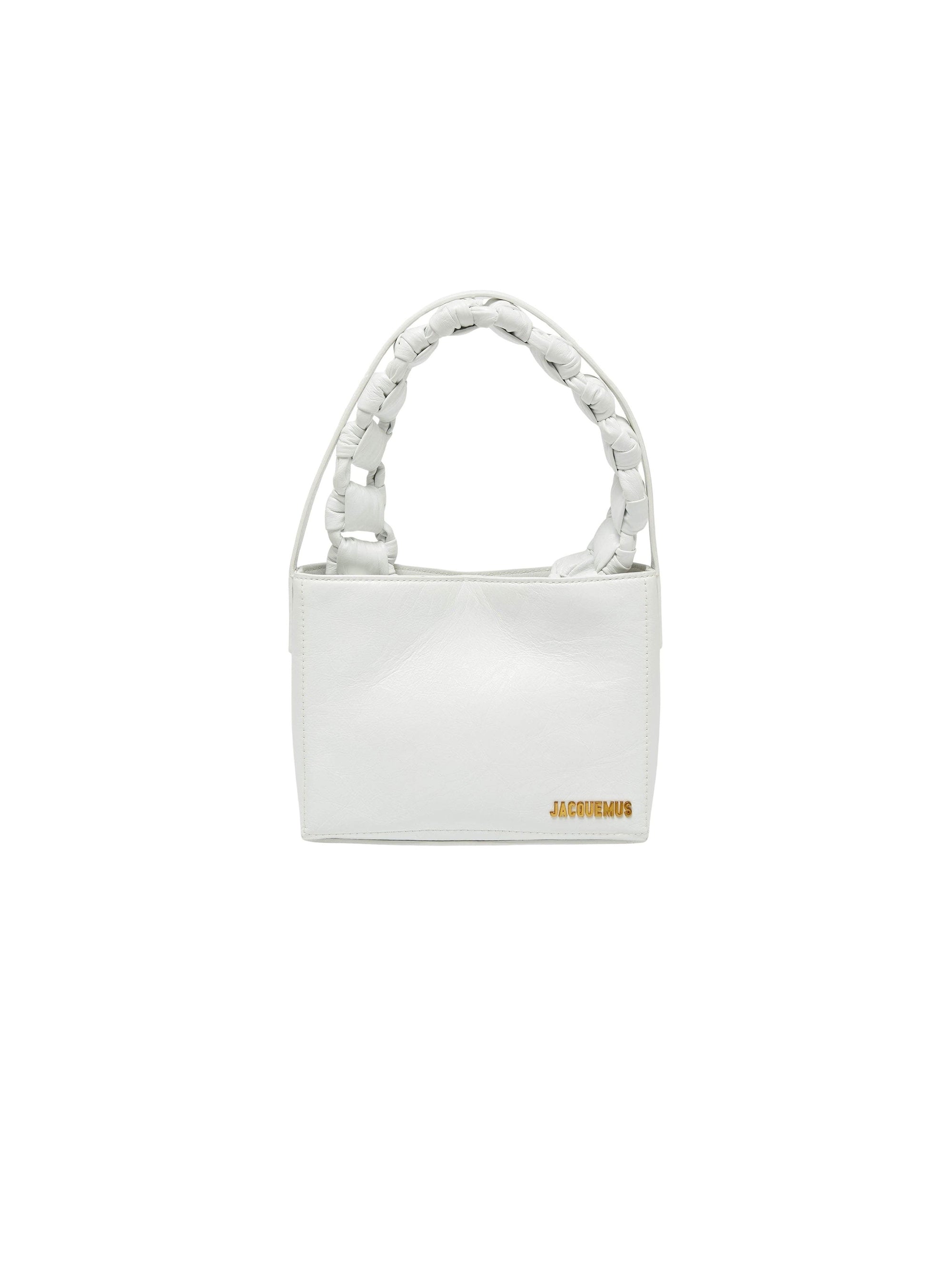 Petit Sac Nœud en cuir - White
