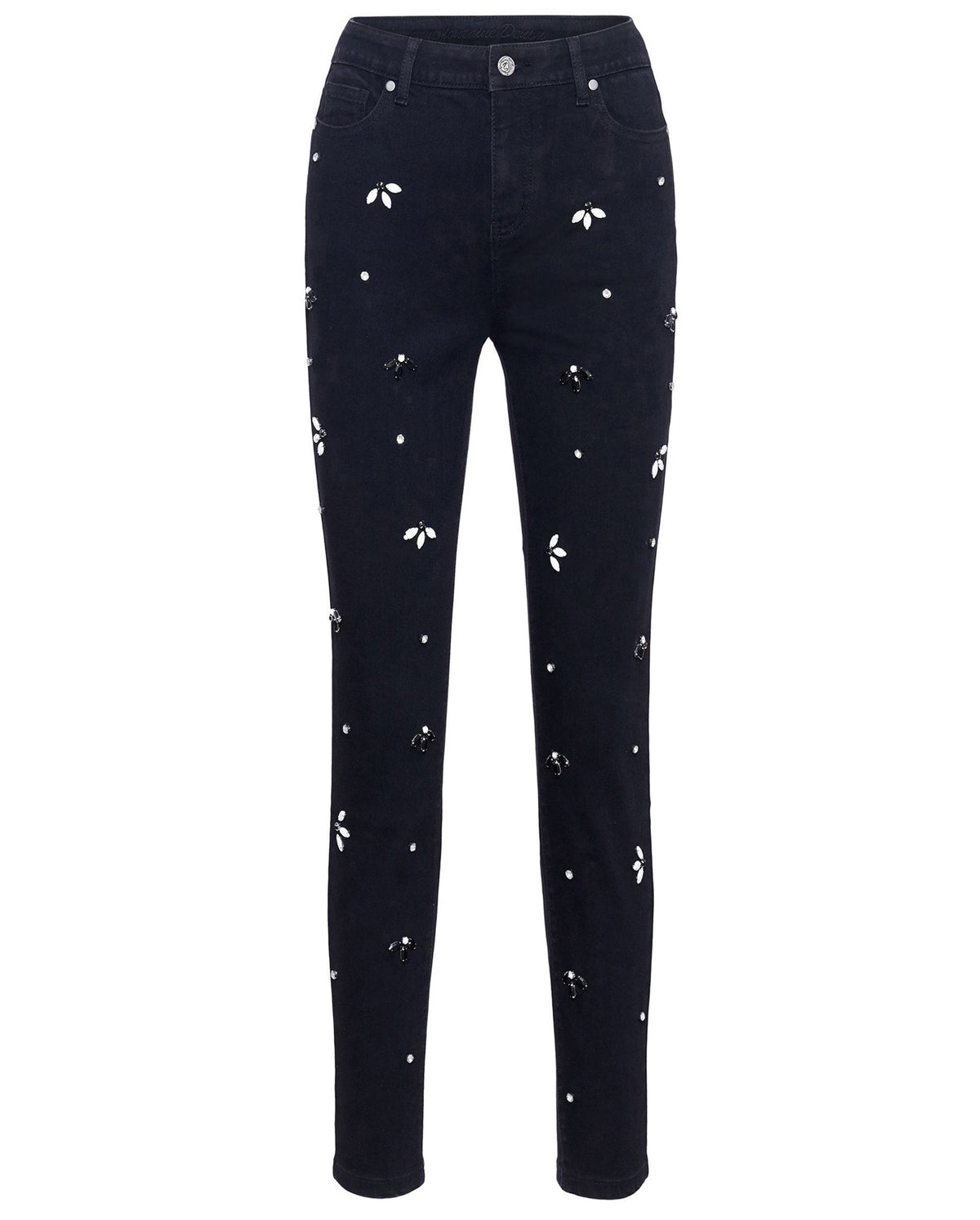 Jeans Luxury à détails brodés - Black
