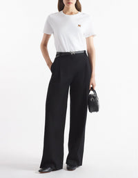 T-shirt with crest - White