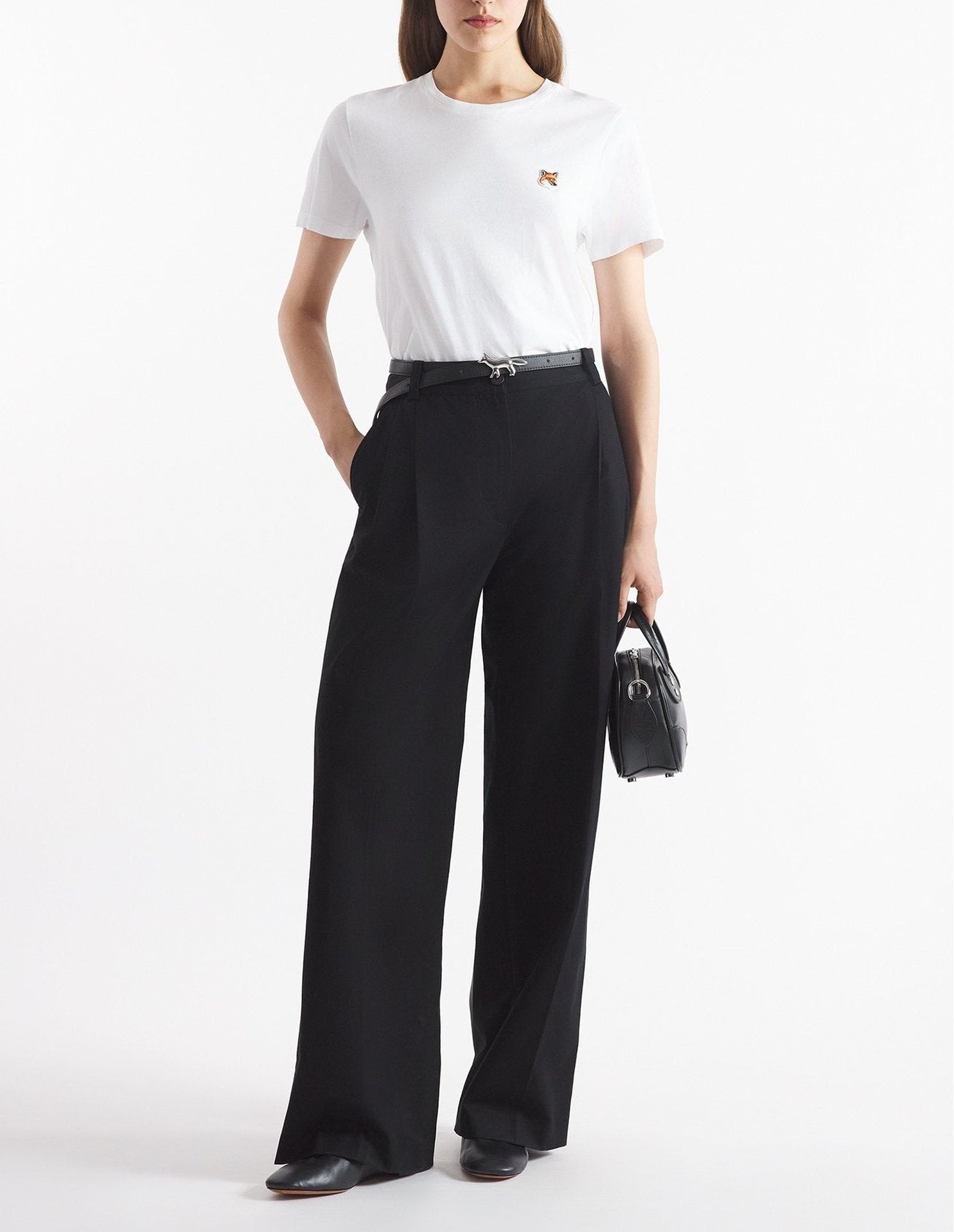 T-shirt with crest - White