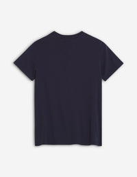 T-shirt with patch - Ink Blue