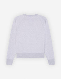 Sweatshirt à col rond ajusté avec impression - Light Grey Melange