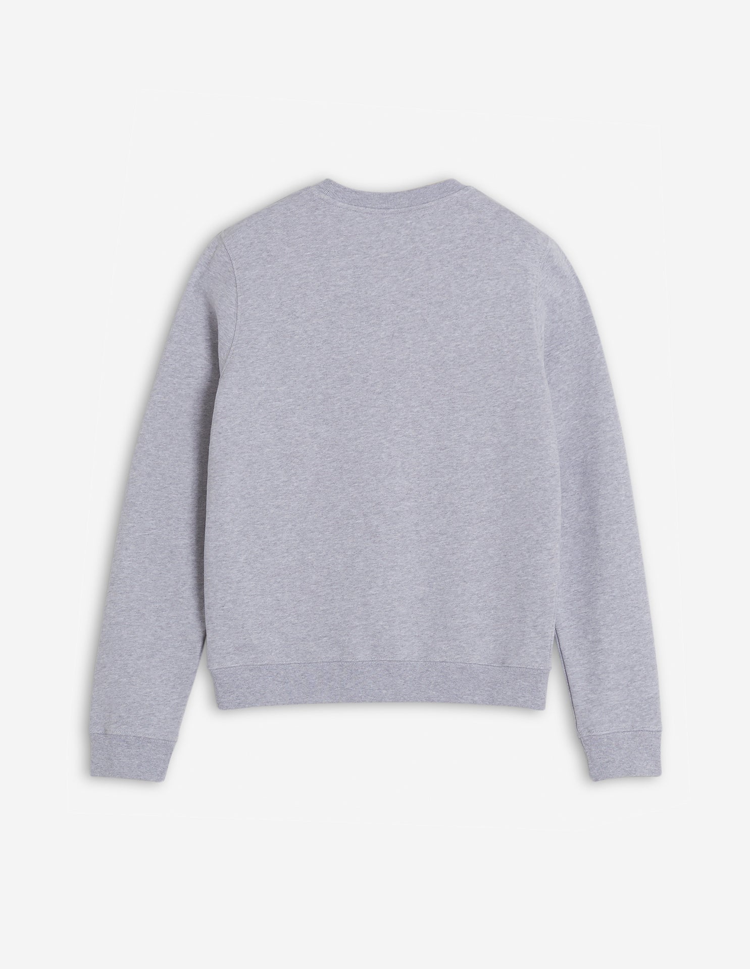 Sweatshirt à col rond avec écusson brodé - Light Grey Melange