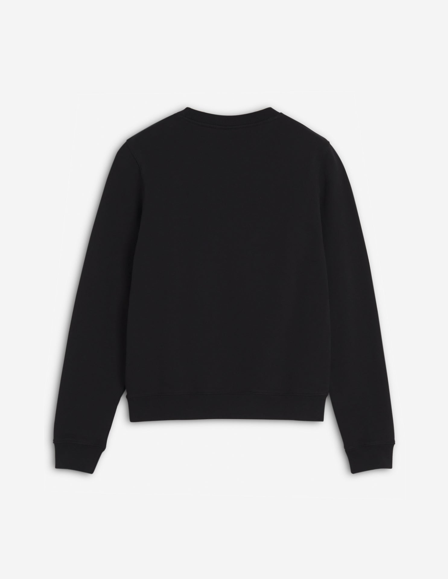 Sweatshirt à col rond avec écusson brodé - Black