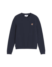 Sweatshirt à col rond avec écusson brodé - Ink Blue