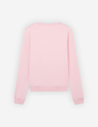 Sweatshirt à col rond avec écusson brodé - Pale Pink