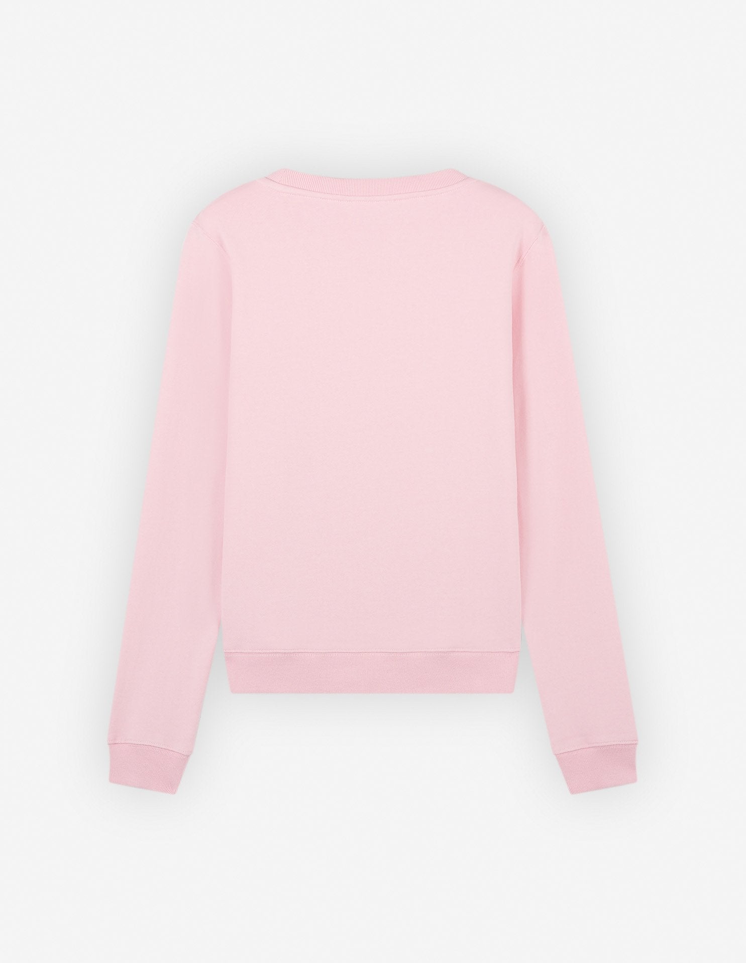 Sweatshirt à col rond avec écusson brodé - Pale Pink