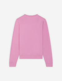 Sweatshirt à col rond avec écusson brodé - Fae Pink