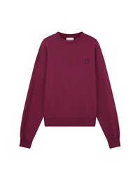 Sweatshirt à manches longues avec écusson brodé - Grape