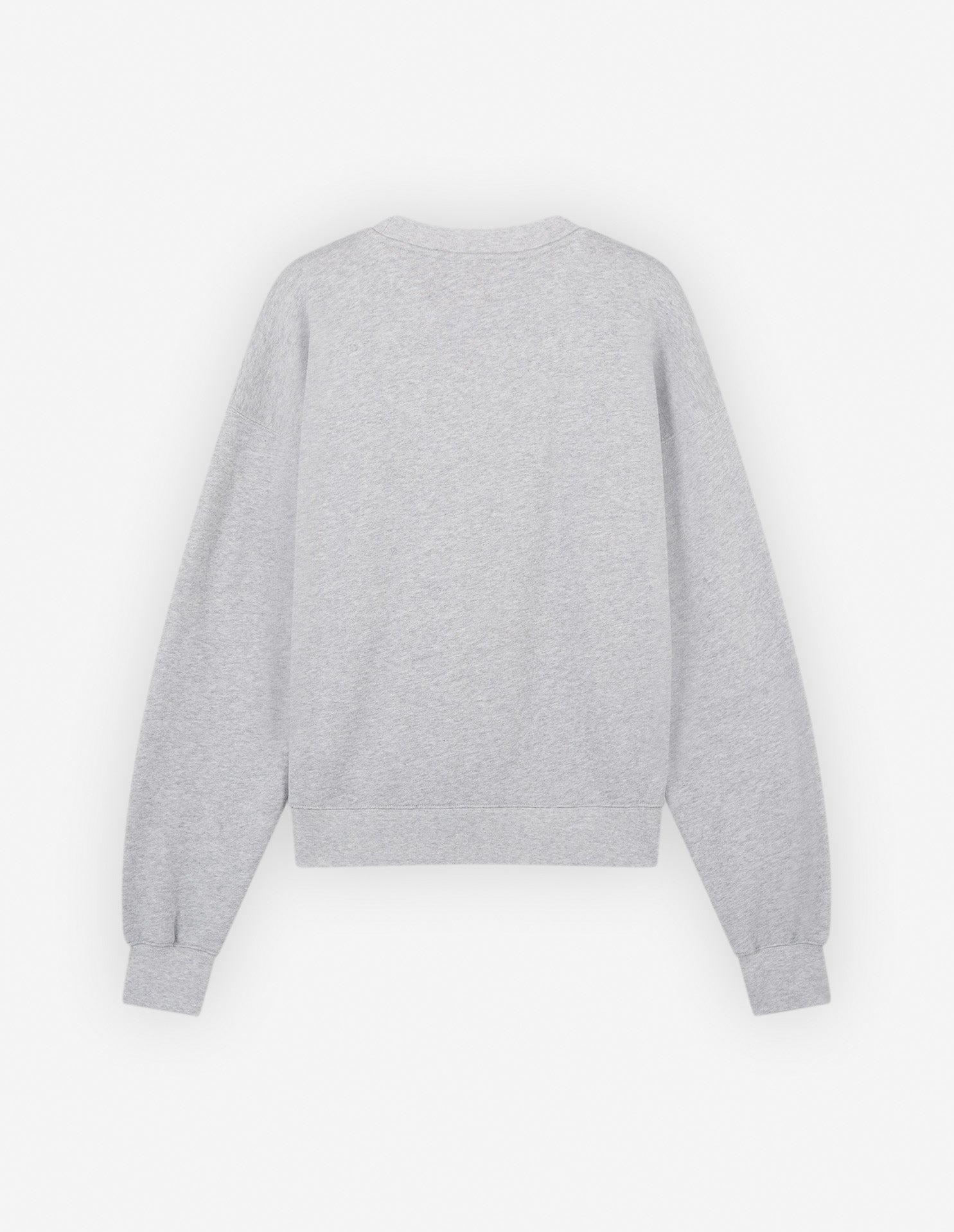 Sweatshirt avec inscription ornée de fleurs - Light Grey Melange