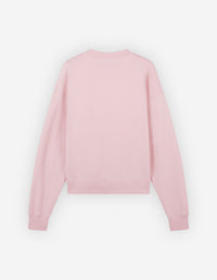 Sweatshirt avec inscription ornée de fleurs - Pale Pink