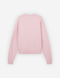 Sweatshirt avec inscription ornée de fleurs - Pale Pink