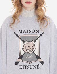 Sweatshirt à manches longues avec impression  - Light Grey Melange