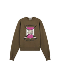 Pull à manches longues College Fox - Khaki
