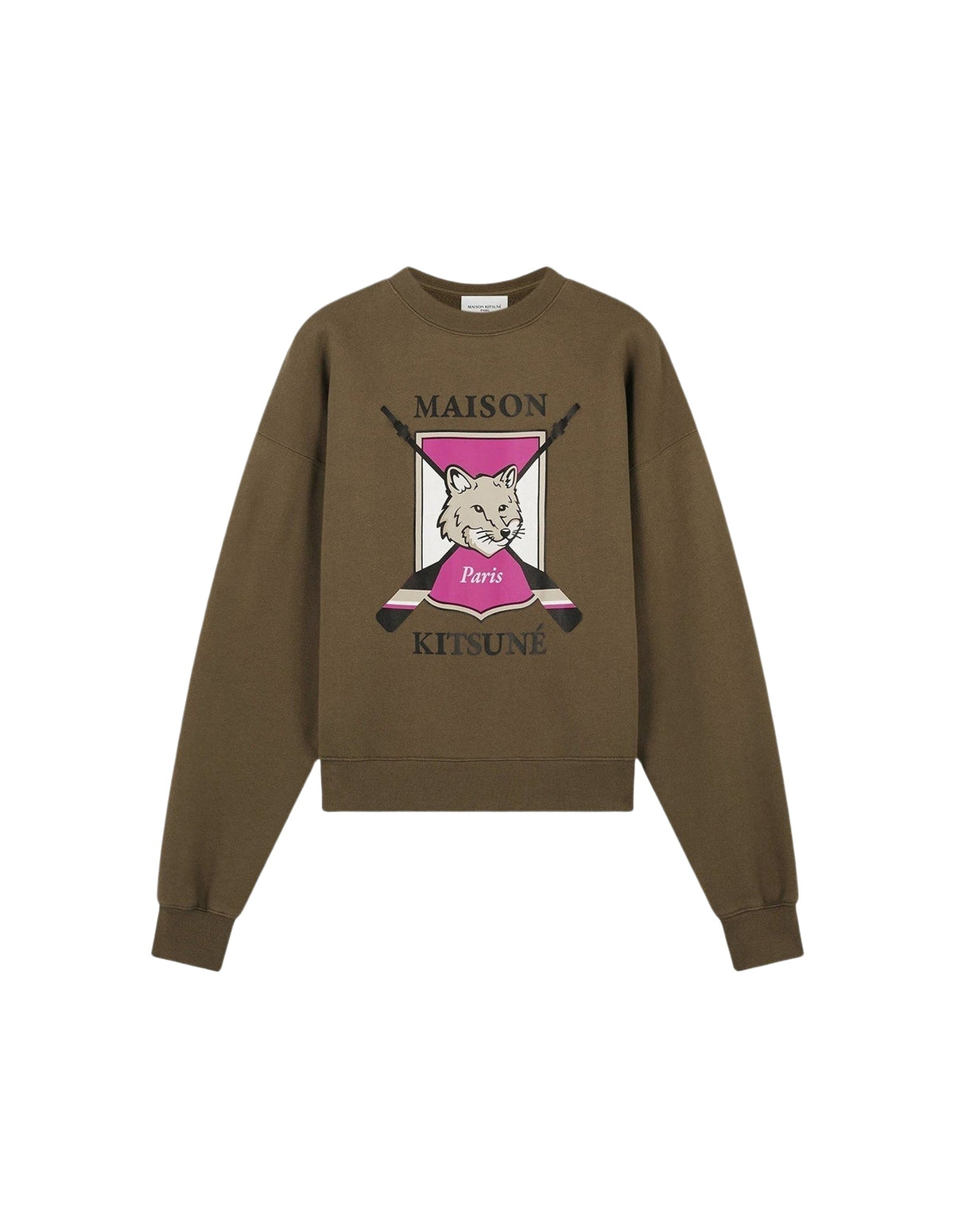 Pull à manches longues College Fox - Khaki