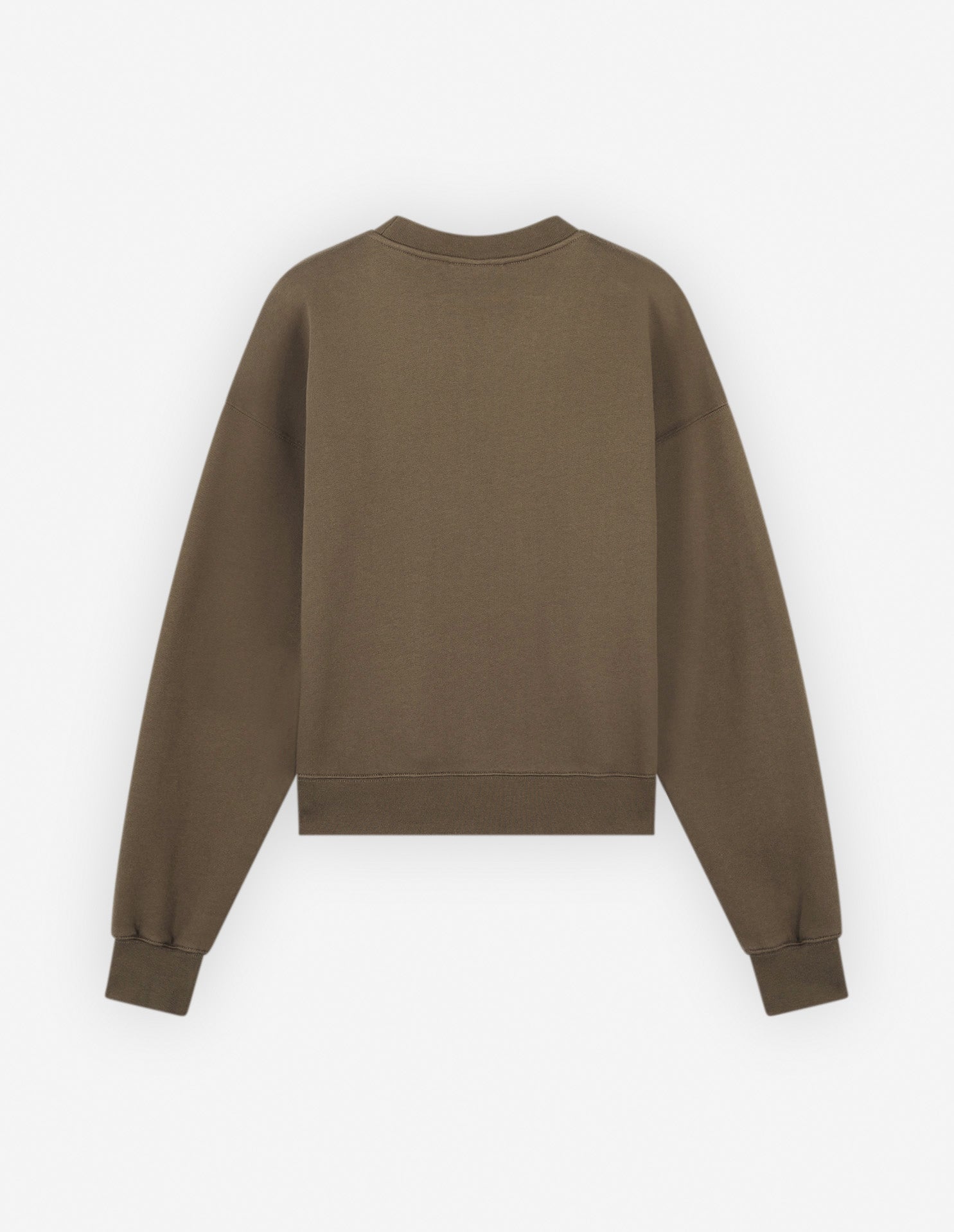 Long-sleeved sweatshirt with print - Khaki